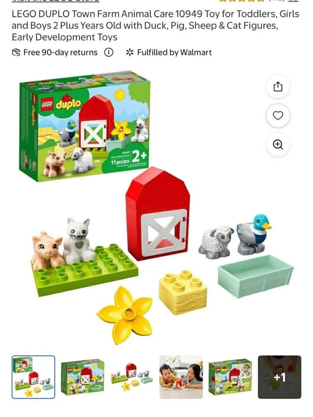 Red Farm Animal Care Playset